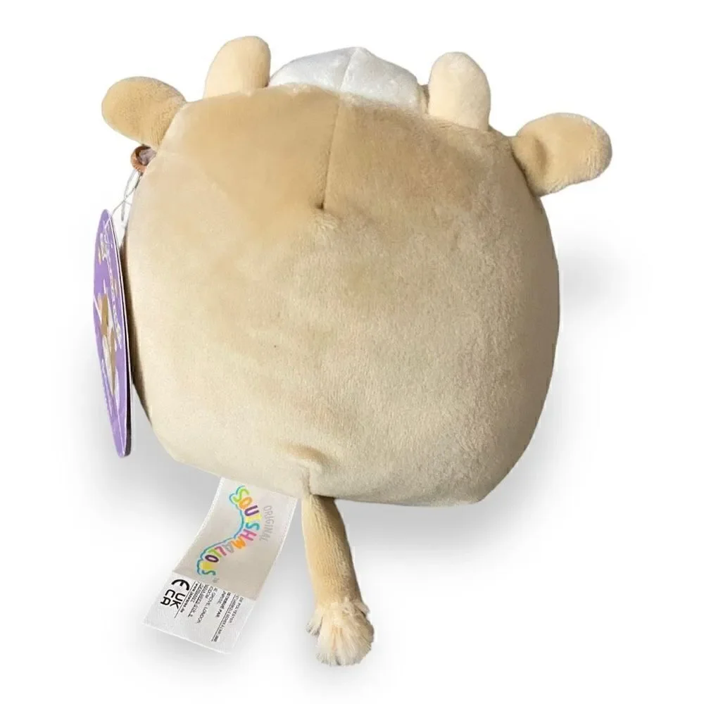 Squishmallow KellyToy 5” Griella The Brown Cow Pastel Belly Easter 2023 New (4)